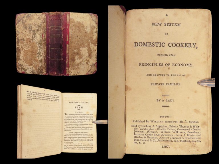 Image of A New System of Domestic Cookery – Maria Eliza Rundell – 1807 | First American Edition