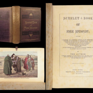 Scarlet Book of Free Masonry – 1880 | First Edition, Illustrated, Redding & Co.