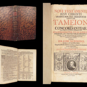 Noui Testamenti Iesu Christi Graeci – Erasmus Schmid – 1717 | Greek Bible Concordance