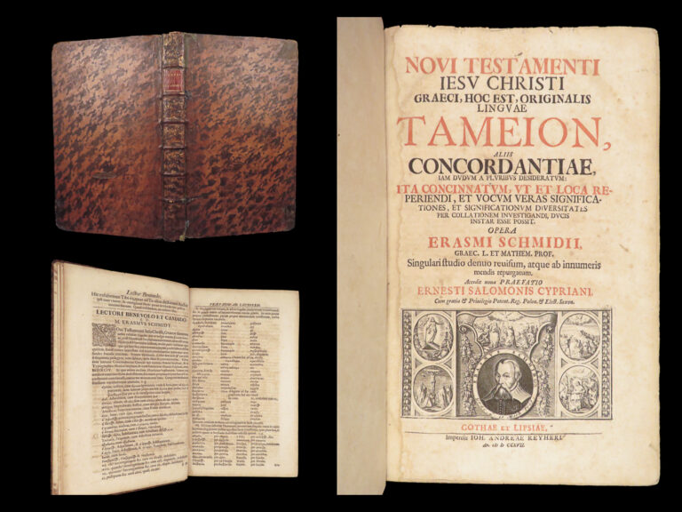 Image of Noui Testamenti Iesu Christi Graeci – Erasmus Schmid – 1717 | Greek Bible Concordance