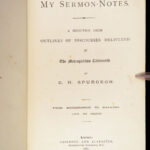 My Sermon-Notes – Charles H. Spurgeon – 1885 | First Three Volumes, Original Cloth