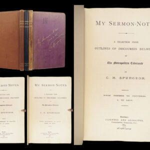 My Sermon-Notes – Charles H. Spurgeon – 1885 | First Three Volumes, Original Cloth