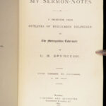 My Sermon-Notes – Charles H. Spurgeon – 1885 | First Three Volumes, Original Cloth