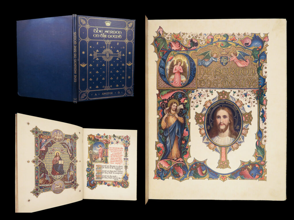 The sermon on the mount – gospel of matthew – 1911 | illuminated by alberto sangorski | the sermon on the mount illustrated and illuminated by alberto sangroski, published in 1911