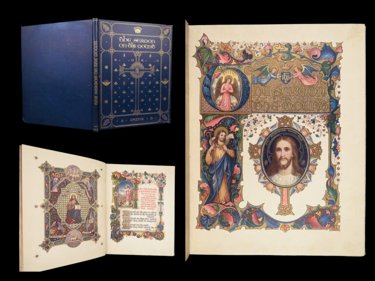 Image of The Sermon on the Mount – Gospel of Matthew – 1911 | Illuminated by Alberto Sangorski