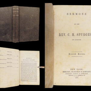 Sermons of the Rev. Charles Spurgeon – 1857 | First American Printing