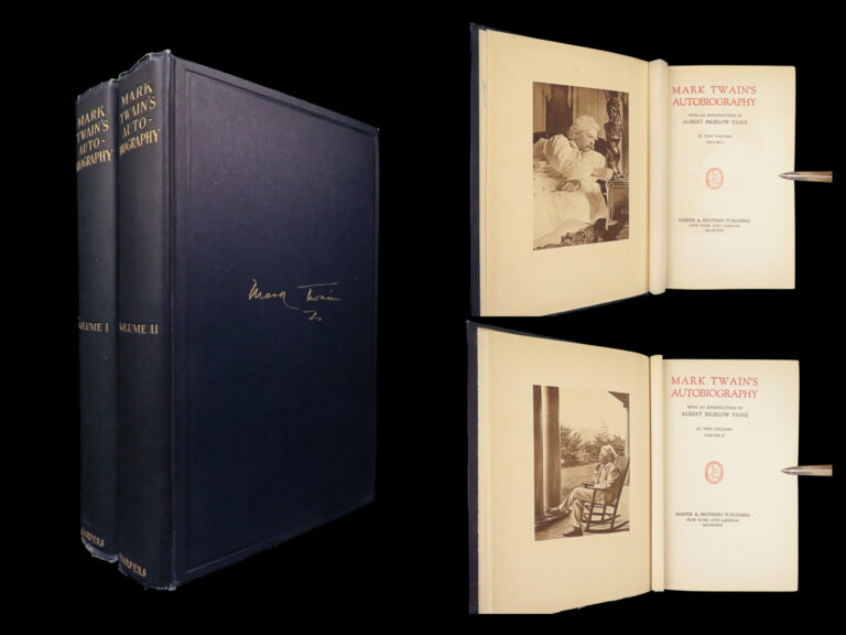 Image of Mark Twain’s Autobiography. In Two Volumes. – 1924 | First Edition, First Printing