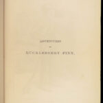 Adventures of Huckleberry Finn – Mark Twain – 1885 | First Printing in Original Green Cloth