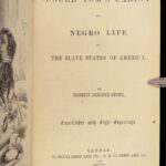 Uncle Tom’s Cabin – Harriet Beecher Stowe – 1852 | Routledge First UK Edition