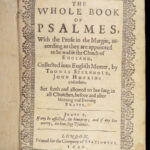 The Whole Book of Psalmes – Sternhold & Hopkins – 1641 | Holy Bible & Prayers