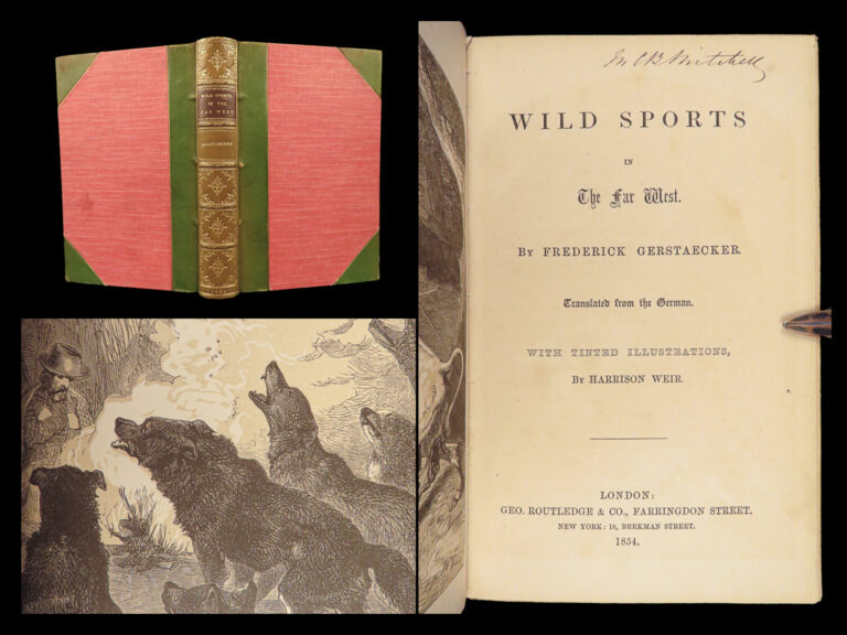 Image of Wild Sports in the Far West – Frederick Gerstaecker – 1854 | Fine Binding