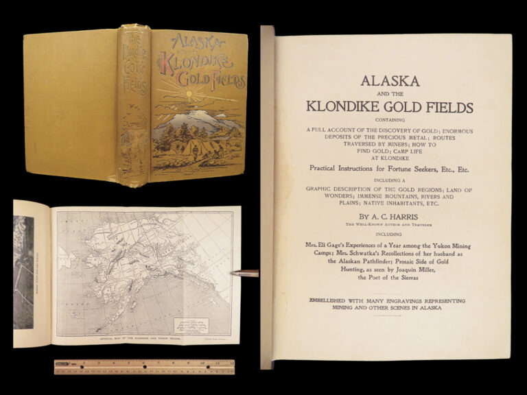 Image of Alaska and the Klondike Gold Fields – A.C. Harris – 1897 | First Edition, Map