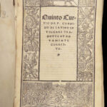 Quinto Curtio – Quintus Curtius Rufus – 1531 | History of Alexander the Great