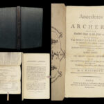 Anecdotes of Archery – Ely Hargrove – 1792 | Folding Robin Hood Chart