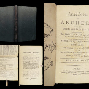 Anecdotes of Archery – Ely Hargrove – 1792 | Folding Robin Hood Chart