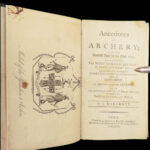 Anecdotes of Archery – Ely Hargrove – 1792 | Folding Robin Hood Chart