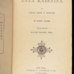 Anna Karenina – Leo Tolstoy – 1886 | First English Edition, Dole Translation
