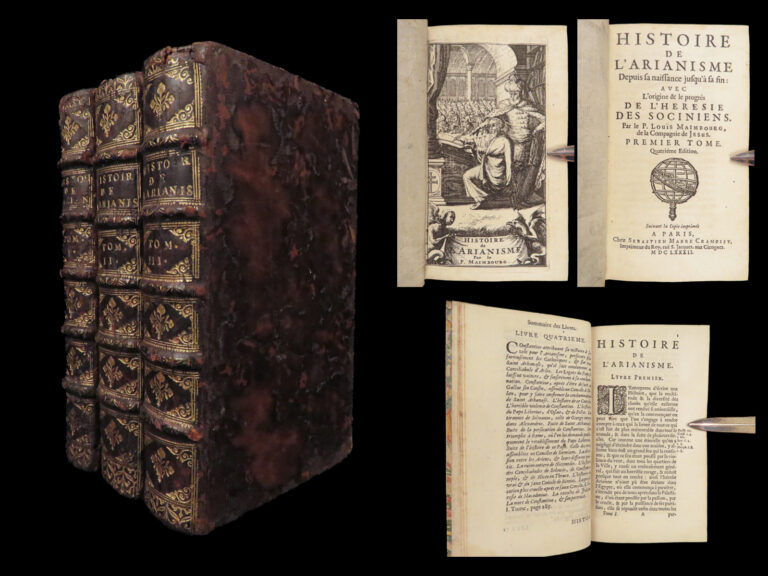 Image of Histoire De L’Arianisme – Louis Maimbourg – 1682 | Rise and Fall of Arianism, 3v