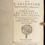 Histoire De L’Arianisme – Louis Maimbourg – 1682 | Rise and Fall of Arianism, 3v