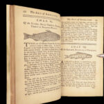 The Art of Angling – Richard Brookes – 1740 | First Edition, 133 Woodcuts
