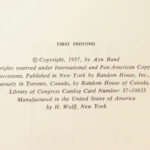 Atlas Shrugged – Ayn Rand – 1957 | First Edition, First Printing