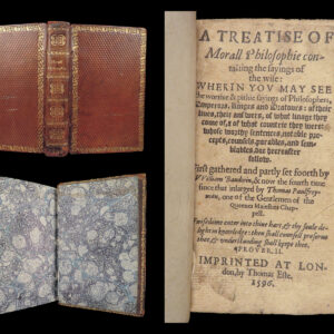 A Treatise of Morall Philosophie – William Baldwin – 1596 | Tudor-Era Moral Philosophy