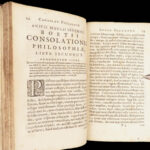 Consolation of Philosophy – Boethius – 1656 | Renatus Vallinus | Rare Paris Variant