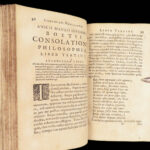 Consolation of Philosophy – Boethius – 1656 | Renatus Vallinus | Rare Paris Variant
