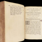 Consolation of Philosophy – Boethius – 1656 | Renatus Vallinus | Rare Paris Variant