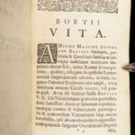 Consolation of Philosophy – Boethius – 1656 | Renatus Vallinus | Rare Paris Variant