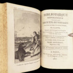 James Cook Voyages – Campe – 1816 | Bibliotheque Geographique, 6v Set