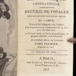 James Cook Voyages – Campe – 1816 | Bibliotheque Geographique, 6v Set