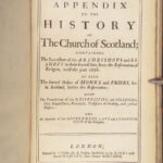 The History of the Church of Scotland – John Spottiswood – 1678 | Rare Folio