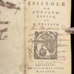 Epistolae ad Atticum – Cicero – 1632 | Familiar Letters, Atticus & Brutus