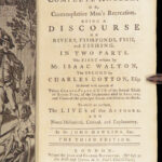 The Complete Angler – Walton & Cotton – 1775 | Illustrated Fish and Fishermen