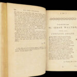 The Complete Angler – Walton & Cotton – 1784 | Illustrated Fish and Fishermen