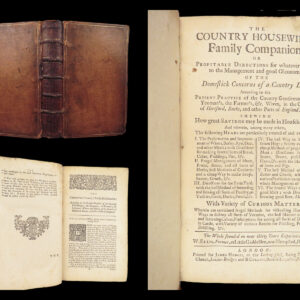 The Country Housewife’s Family Companion – William Ellis – 1750 | Rural Cooking & Bread Baking