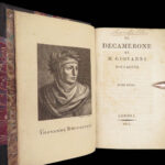 Il Decamerone – Giovanni Boccaccio – 1815 | 2 volumes, Fine Binding