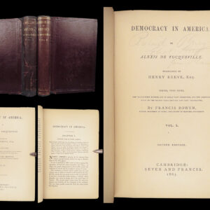 Democracy in America – Alexis de Tocqueville – 1862 | Two-Volume Edition
