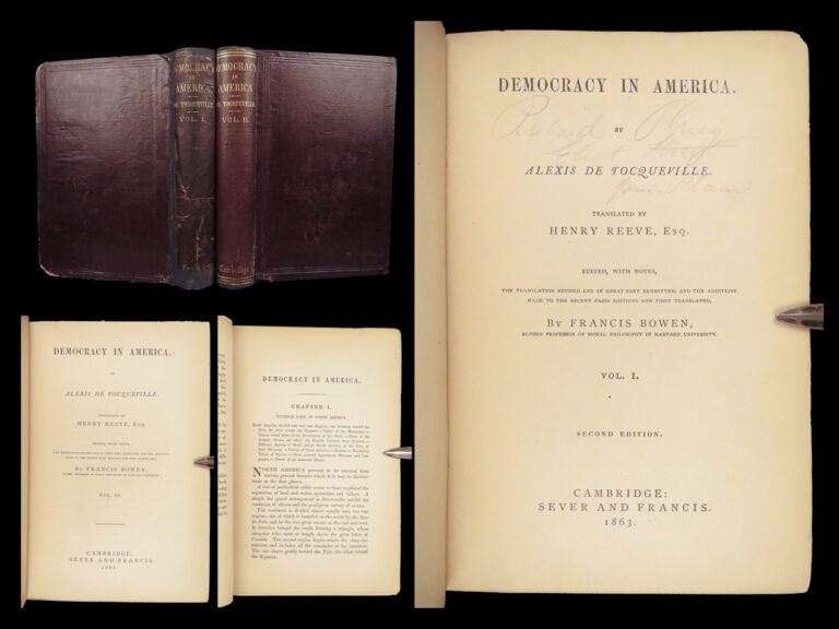 Image of Democracy in America – Alexis de Tocqueville – 1862 | Two-Volume Edition