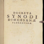 Decreta Synodi Dioecesanae – Catholic Church – 1699 | Florentine Council Decrees in Vellum