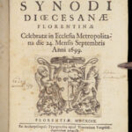 Decreta Synodi Dioecesanae – Catholic Church – 1699 | Florentine Council Decrees in Vellum