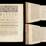 Rituel du Diocèse du Mans – Catholic Church – 1775 | First Edition Latin Rituals