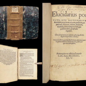 Elucidarius Poeticus – Robert Estienne – 1545 | Mythological Reference