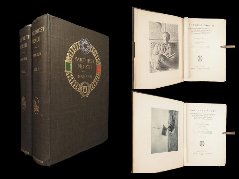 Image of Farthest North – Fridtjof Nansen – 1897 | 1st Edition, Arctic Maps, Fram Expedition