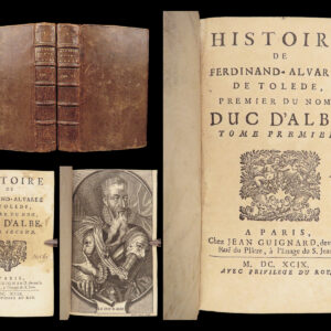 Histoire de Ferdinand Alvarez de Tolede – Antonio Osorio – 1699 | Duke of Alba | 2v
