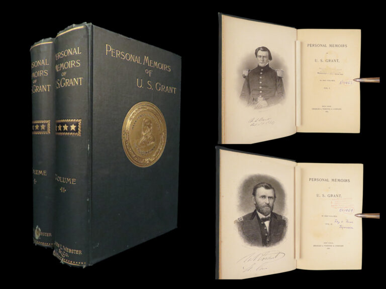 Image of 1885 General Ulysses S. Grant 1ed Civil War Memoirs of Union Illustrated MAPS 2v