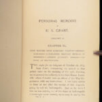 1885 General Ulysses S. Grant 1ed Civil War Memoirs of Union Illustrated MAPS 2v