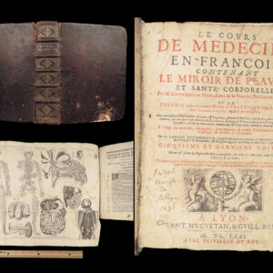 Le cours de medecine en François – Louis Guyon – 1671 | Illustrated Anatomy & Botany