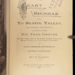 In the Heart of the Sierras – J.M. Hutchings – 1886 | First Edition, Illustrated